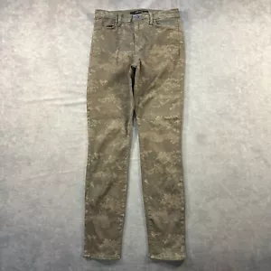 J Brand Jeans Womens 27 Camouflage Cropped Skinny Made In USA California - Picture 1 of 11