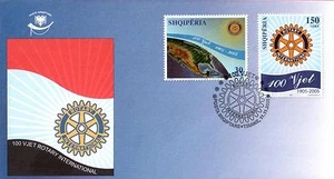 Albania 2005. 100 years Rotary International. Mi 3076-3077. FDC MNH - Picture 1 of 1