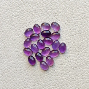 7X5 MM Round purple amethyst Cabochon Calibrated MM Size amethyst lots R12636 AU - Picture 1 of 5