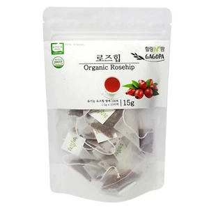 [GAGOPA] 100% Pure Organic Rosehip Herbal Tea, 1.5g x 10 Teabags (5-Pack, 50ea) - Picture 1 of 8
