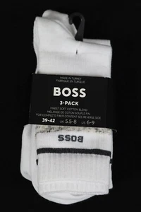 HUGO BOSS Socken, 3 Paar, Mod. 3P QS Rib Yarn CC, Gr. 39 - 42, White - Picture 1 of 7