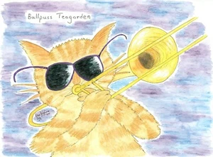Karte: #Jazz #Katzen Illustrationen, #PeterBrighouseIllustrator Duke Earl Fats - Bild 1 von 20