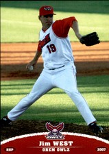 2007 Orem Owlz Grandstand #35 Jim West Maricopa Arizona AZ Baseball Card