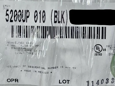 Cable de audio/altavoz Belden Wire 5200UP 16/2C 65x34 altamente flexible negro/50 pies Foto 1 de 4