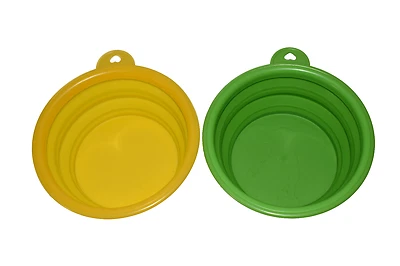 2x Alimentos de Viaje para Mascotas Agua Plegable Perro Tazón Plegable Gato Taza de Alimentación Libre de BPA  Foto 1 de 4