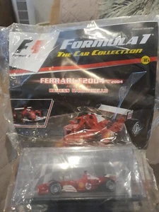 1/43 Panini F1 Car Collection-FERRARI-F2004-2004 -RUBENS BARRICHELLO-2017 - Picture 1 of 4