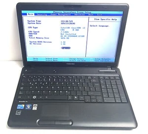 Toshiba Satellite ProC660-1JL - i3-M380 - 4GB - Bastler/Defekt - Ohne Netzteil - Bild 1 von 4