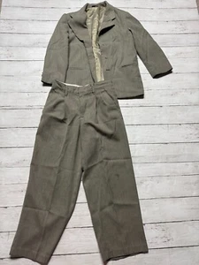 Tute e pantaloni Van Heusen ragazzo tortora vestibilità classica pieghettati davanti taglia 8 set 2 pezzi - Foto 1 di 4