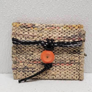 Prism Recycled Paper / Plastic Card Wallet Pouch Button Closure - Picture 1 of 14
