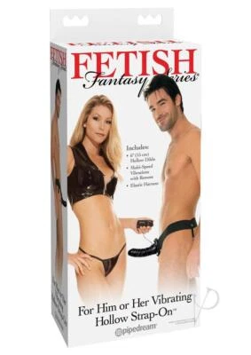 Multi-Speed Vibrating Hollow Strap-on Remote Pegging Sex Toy Realistic Dildo - Image 1 of 4