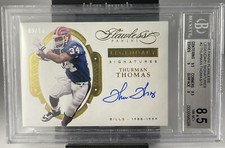 2016 Panini Flawless Thurman Thomas Legendary Signature /15 On Card Auto BGS 8.5