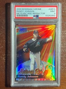 2000 Bowman CHROME Randy Johnson Meteoric☄️Rise REFRACTOR🌈PSA 9🚨Rare🏆1:240 - Picture 1 of 2