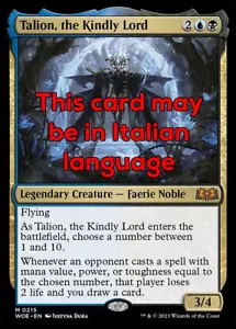 MTG TALION, THE KINDLY LORD EXC - TALION, IL SIGNORE BENEVOLO 215 - WOE - MAGIC - Bild 1 von 1