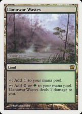 MTG 1x LLANOWAR WASTES Ninth Edition