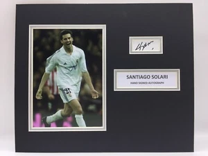 RARE Santiago Solari Real Madrid Signed Photo Display + COA AUTOGRAPH - Picture 1 of 2