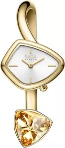 Lady Luxury Quartz Watch Water Resistant Stainless Steel Bracelet Danube Crystal - Picture 1 of 6