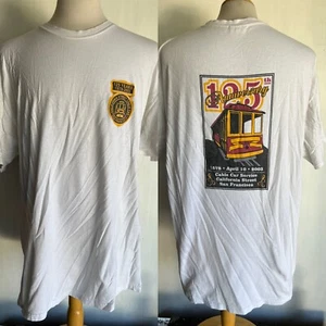 SAN FRANCISCO CALIFORNIA STREET CABLE CAR (2002) Vintage 125 Year T-Shirt Sz 2XL - Picture 1 of 5