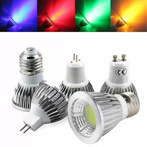 Dimmable LED COB SpotLight Bulb E12 E14 E27 GU10 GU5.3 6W 9W 12W Lamp Bright RK - Picture 1 of 15