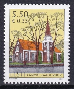 Estonia 2007 Architecture, church MNH stamp - Picture 1 of 1