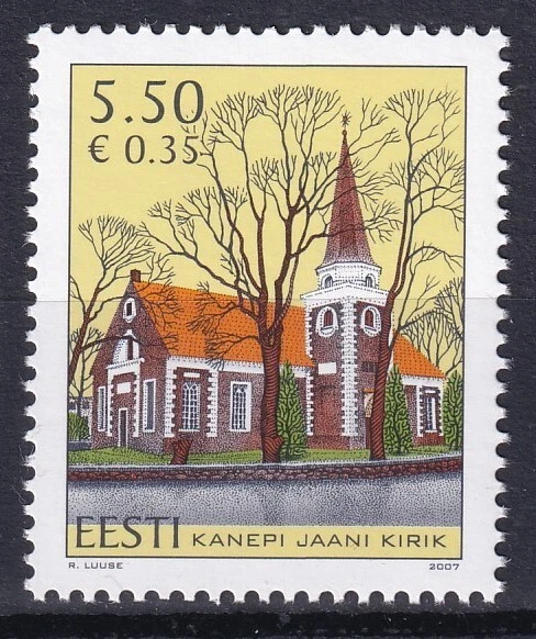 Estonia 2007 Architecture, church MNH stamp - Image 1 of 1