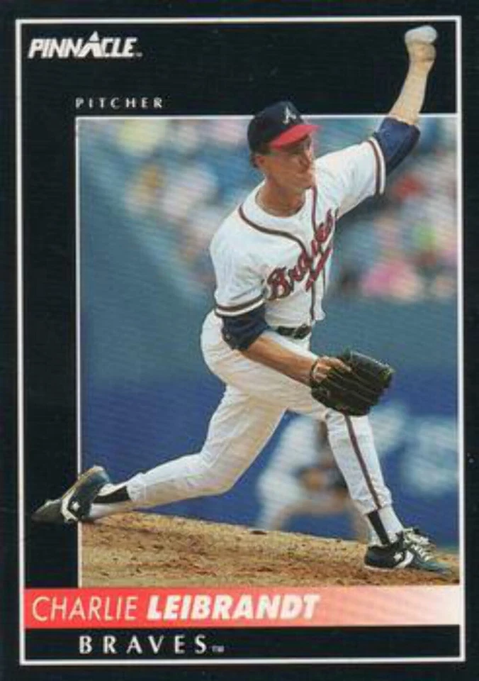 #423 Charlie Leibrandt - Atlanta Braves - 1992 Pinnacle Baseball - Image 1 of 1