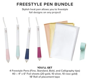 WRMK Foil Quill Freestyle Combo CUATRO Plumas USB, 40 Lámina y Rollo de Cinta - Imagen 1 de 10
