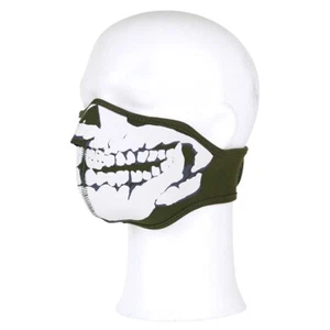 Gesichtsmaske Mund-Nasen-Maske Neopren Skull Face Mask Mundmaske Totenkopf Biker - Bild 1 von 7