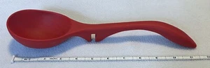 Rachael Ray Red Silicone Lazy Spoon Ladle Knotched Slot Cooking Utensil 12” Long - Picture 1 of 5