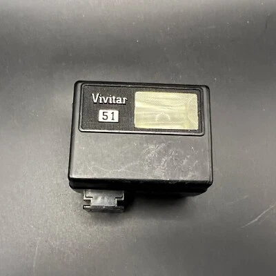 VTG Vivitar Electronic Flash Model 51 Camera Photography w/ Battery - UNTESTED - Image 1 of 4