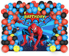 Spiderman Backdrop Banner Photography Background Birthday Party Decorations New