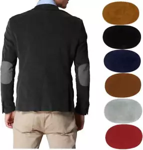3/6 Paare Wildleder Eisen-auf Oval Ellbogen Knie Patches DIY Reparatur Nähset - Bild 1 von 42