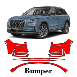 Front bumper PreCut PPF Paint Protection Film For Lincoln Corsair 2023-2025 - Picture 1 of 7
