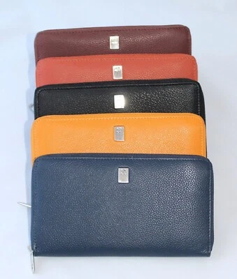 Portafogli Donna in Vera Pelle Cerniera Porta Card Monete Gianfranco Corti nuovo - Immagine 1 di 4