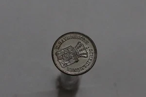 🧠🇩🇪 GERMANY BAVARIA 1 KREUZER 1863 SILVER HIGH GRADE B68 #Z1474 - Picture 1 of 2