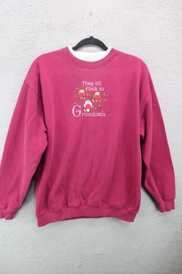 De colección. Sudadera M&C Sportswear Borgoña-Grande-"Todos acuden a la abuela" Foto 1 de 4