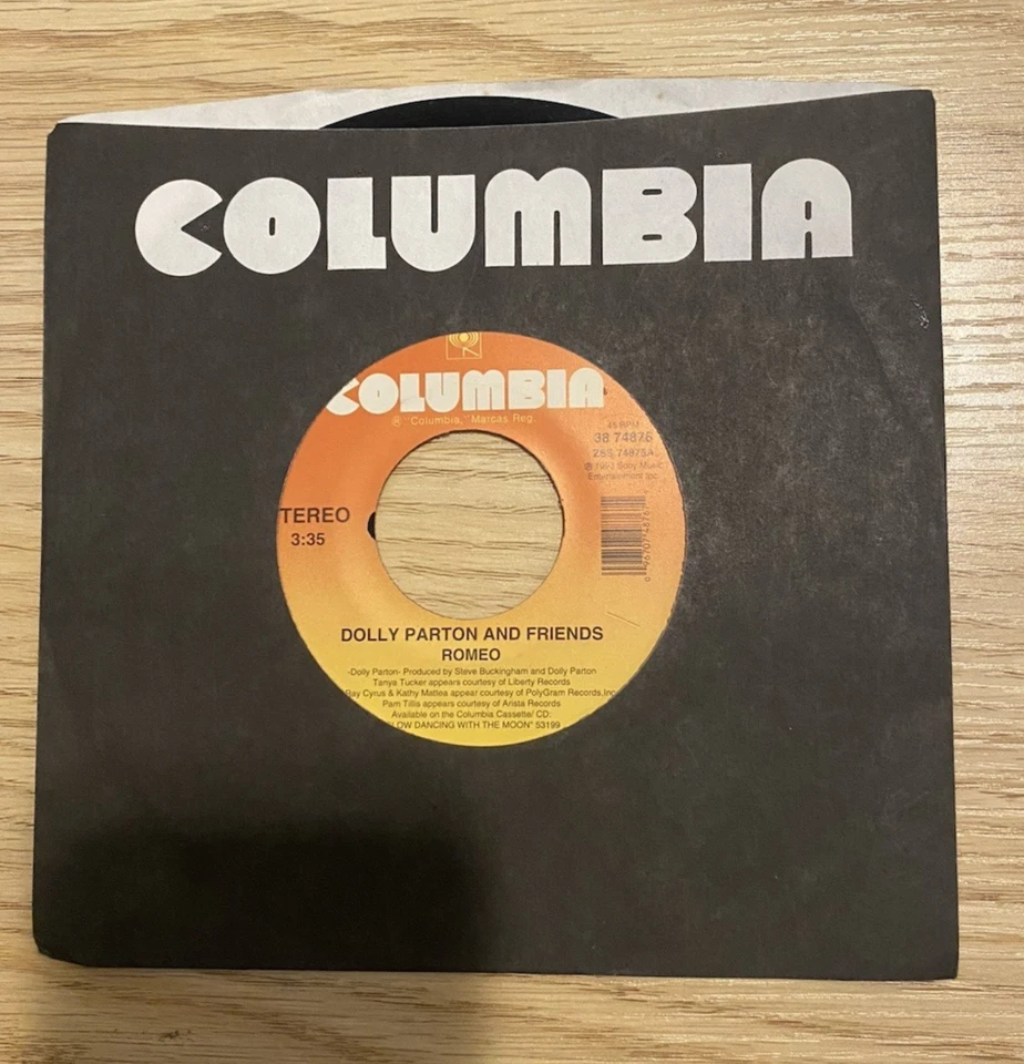 1993-DOLLY PARTON AND FRIENDS, " ROMEO / HIGH AND MIGHTY" COUNTRY , NASHVILLE - Image 1 of 3