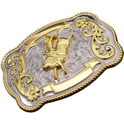Rock Bull Ride Long Enorme Rodeio Big Cowboy Texas Western Shine Fivela de Cinto QUENTE - Imagem 1 de 4