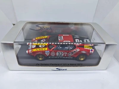 Spark 1/43 De Tomaso Pantera #32 Le Mans 1972 Model Car New - Photo 1/4