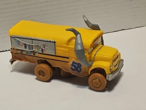 Disney Pixar Cars 3 Miss Fritter Demolition Derby Crazy 8 Crashers Bus 2016  - Picture 1 of 9
