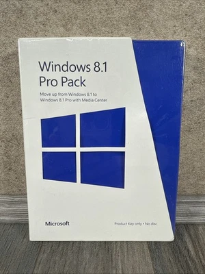 Microsoft Windows 8.1 Pro Pack Product Key Only , Upgrade Brand New And Sealed - Image 1 of 4