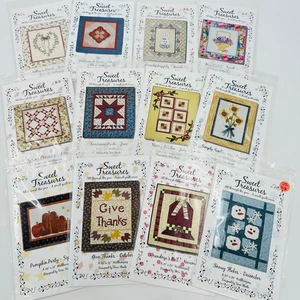 Sweet Treasures Year Terri Staats Complete Quilt Pattern Set NIP Patterns Only  - Picture 1 of 15