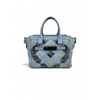 Bolso Cartera Coach Swagger 27 Acolchado Exótico Repujado 3 Vías Patchwork Foto 1 de 4