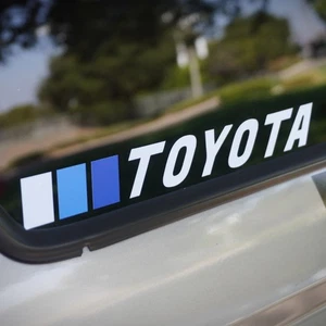 Retro Blue TRD Stripes Vinyl Decal Sticker for Toyota - Picture 1 of 3