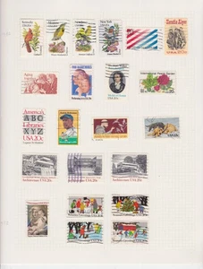 20 ALBUMSEITEN POSTFRISCHER & GEBRAUCHTER UNGEPRÜFTER BRIEFMARKEN AUS DEN VEREINIGTEN STAATEN - Bild 1 von 21