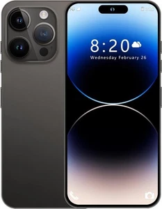 MMY I14 Pro MAX Unlocked Cell Phone, Long Battery Life 6.82" HD Screen Black - Picture 1 of 6