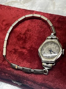 Reloj antiguo suizo 16 joyas Elaine chatarra relleno oro 14k - Imagen 1 de 8