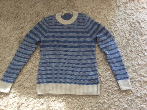 Damen Pullover von Icebreaker Merino Gr. S/M 36/38 weiß-blau - Bild 1 von 2