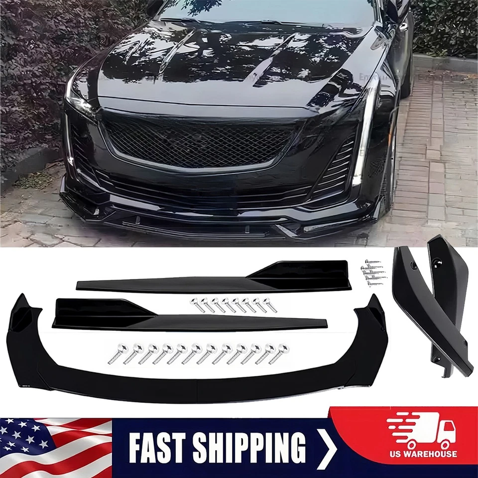 Kit de carrocería de parachoques delantero negro brillante para Cadillac XT4 XT5 XT6 2020-2024 Foto 1 de 4