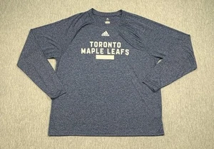 Toronto Maple Leafs Shirt Langarm Herren 2XL Blau NHL Hockey Climalite Adidas - Bild 1 von 11
