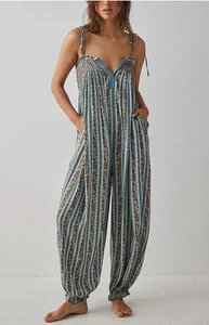 Free People Intimate RULE THE WORLD Strampler Jumpsuit XL Farbcode 040 blau - Bild 1 von 6
